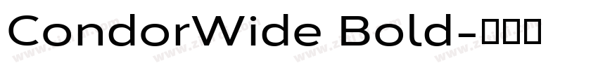 CondorWide Bold字体转换